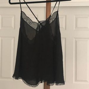 Nordstrom Black Lace Cami Sz L